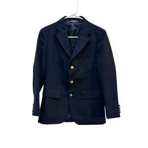 Vintage Polo Ralph Lauren Riding Jacket Gold Polo‎ Buttons Blazer Sports Coat